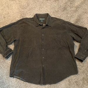 Vintage Men’s Croft & Barrow Corduroy Button Down Shirt XL